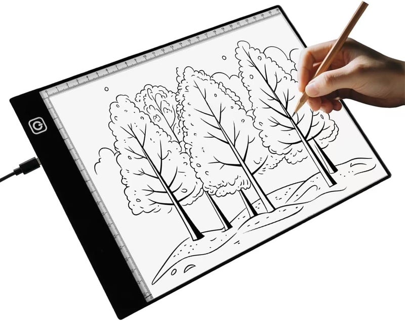WELLFAR A5 LED Light Box for Tracing and Drawing - Ultra-Thin Adjustable Light Table/Board, USB-Powered Tracing Light Pad for Artists, Tattoo Transferring, Sketching, Animation, Stenciling, and Crafting. - Image 1